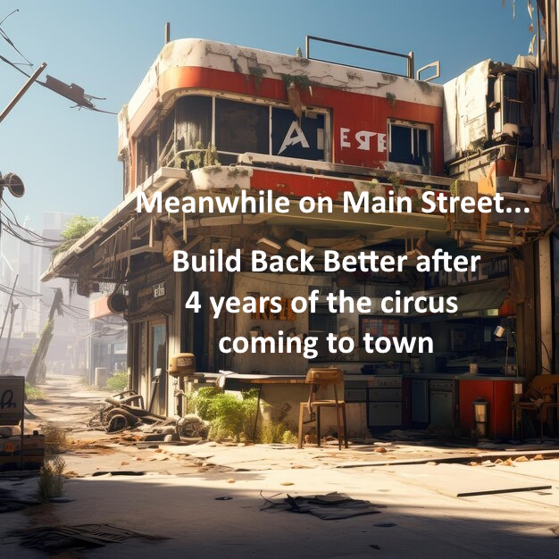 Meanwhile on Main Street, Build Back Better never got started.